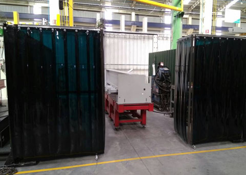 Welding Green PVC Strip Curtain